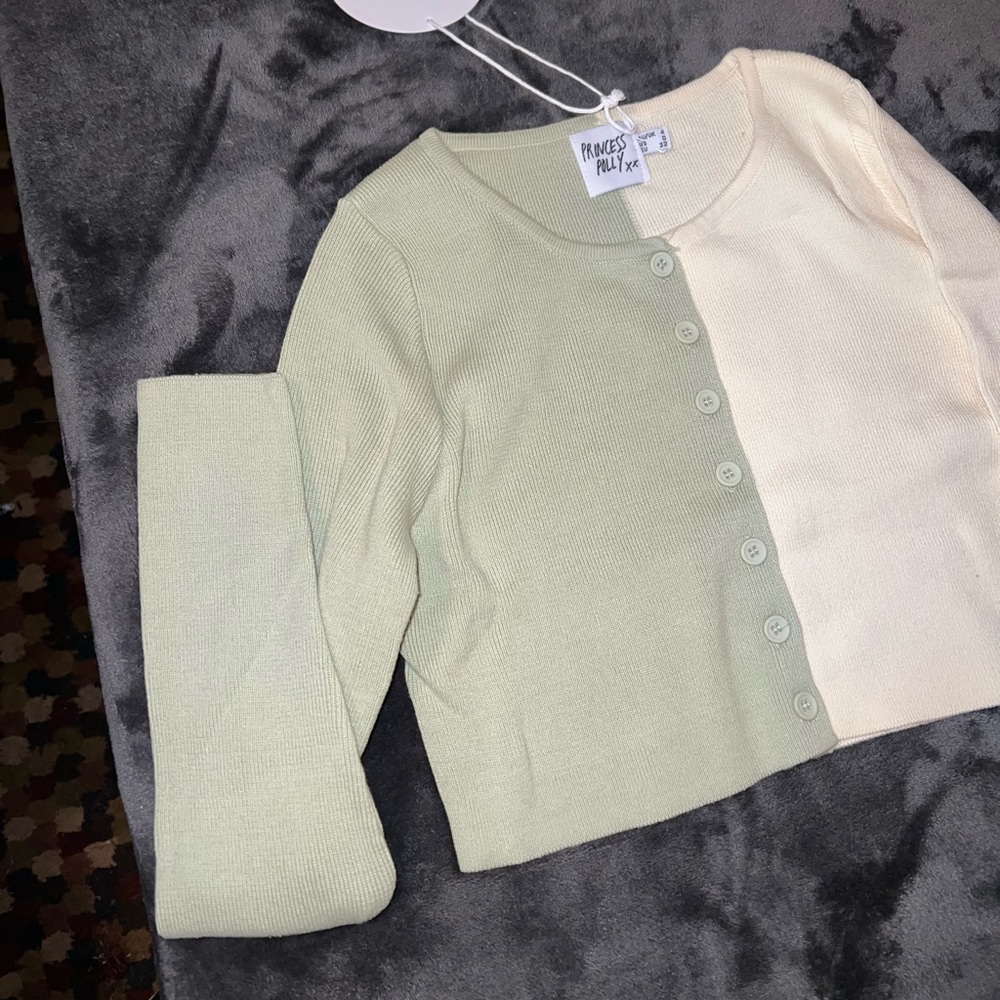 Princess Polly Mateo Top in Green Size 0 New with tag - Picture 8 of 14